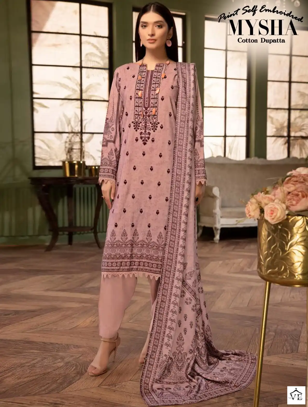 Gull Aahmed Mysha Vol 3 Lawn Cotton Wholesale Pakistani Salwar Suit Catalog — Wholesale Salwar Suits, MPA wholesale from Surat — view 1