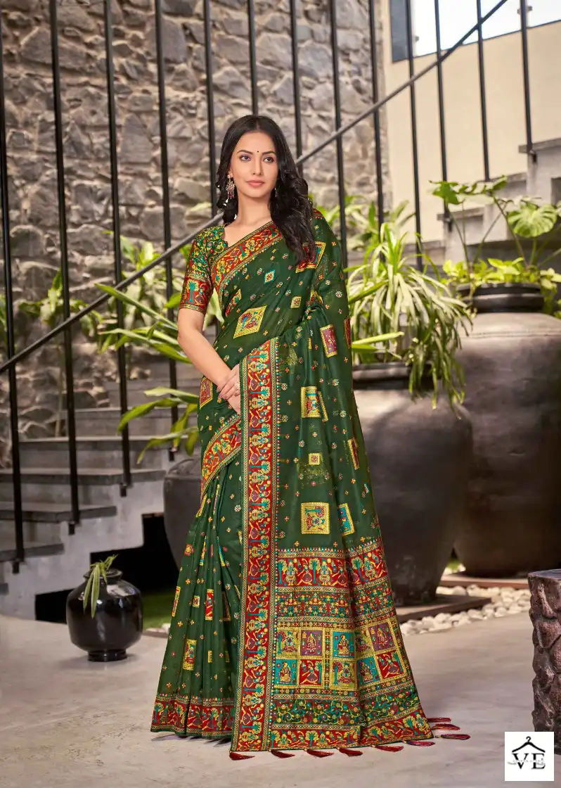 Monjolika Maanvi 7000 Cotton Silk Wholesale Sarees Catalog — Wholesale Sarees, MPA wholesale from Surat - Gallery Image 2