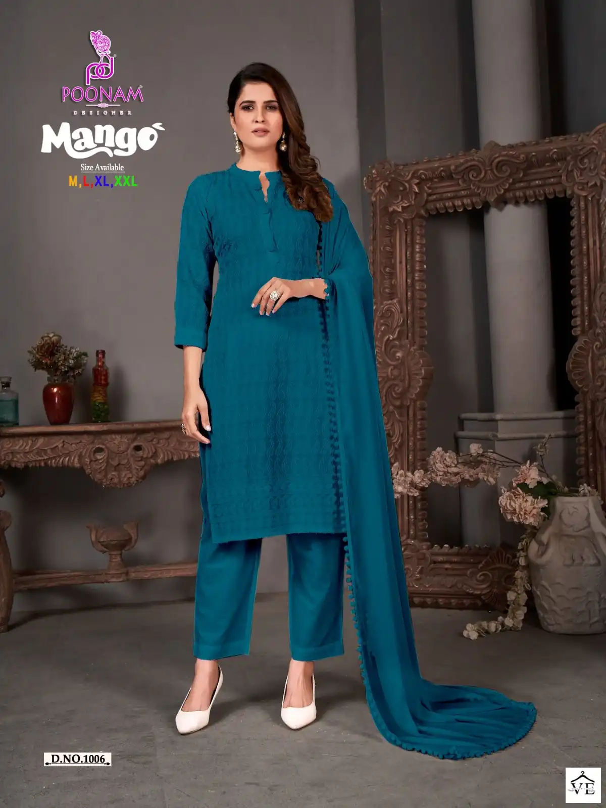 Poonam Designer Mango Pure Rayon Wholesale Readymade Salwar Suit Catalog — Wholesale Salwar Suits, MPA wholesale from Surat - Gallery Image 4