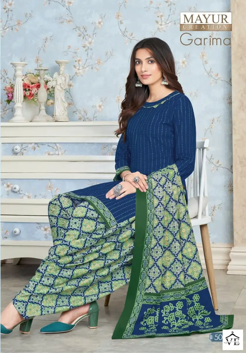 Mayur Garima Vol 5 Cotton Wholesale Salwar Suit Catalogc — Wholesale Salwar Suits, Mayur Dress wholesale from Surat - Gallery Image 4