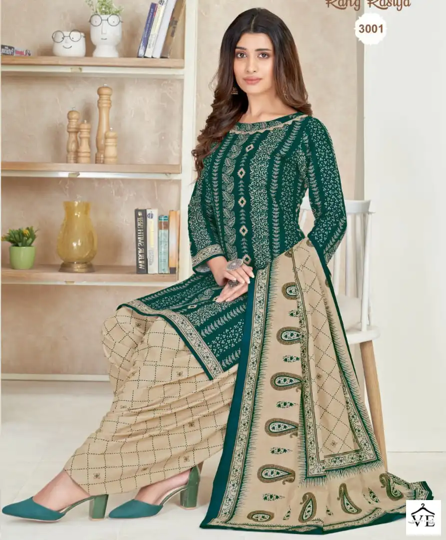 Mayur Rang Rasiya Vol 3 Cotton Wholesale Salwar Suit Catalog — Wholesale Salwar Suits, Mayur Dress wholesale from Surat — view 1