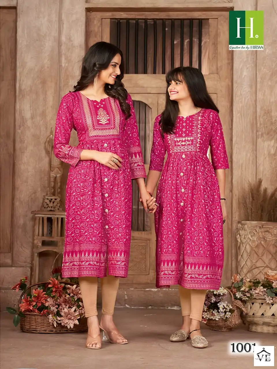 Hirwa Me & Mom Heavy Rayon Wholesale Kurtis Catalog — Wholesale Kurtis, MPA wholesale from Surat - Gallery Image 3