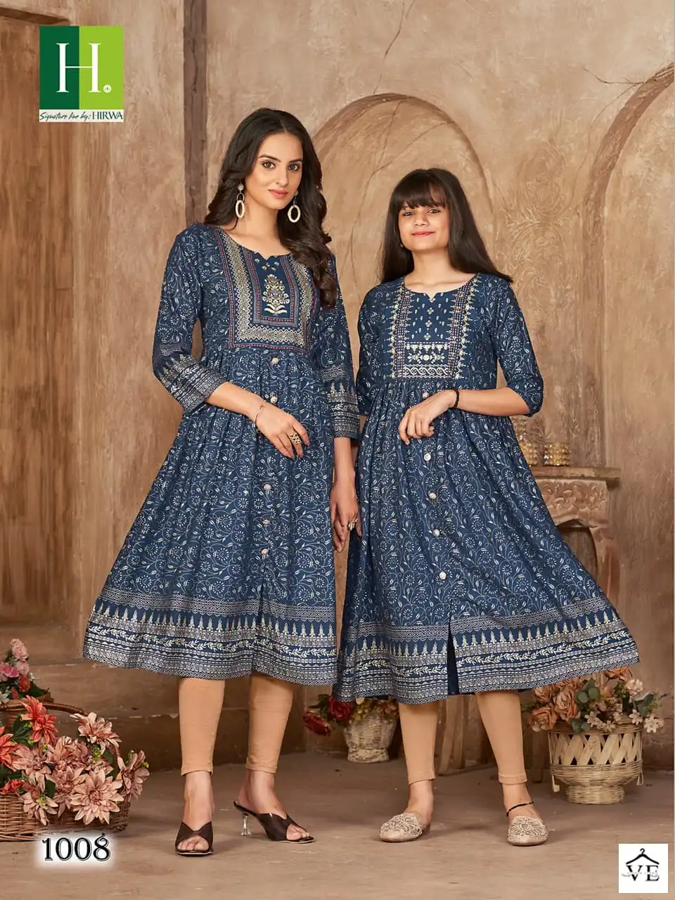 Hirwa Me & Mom Heavy Rayon Wholesale Kurtis Catalog — Wholesale Kurtis, MPA wholesale from Surat - Gallery Image 5