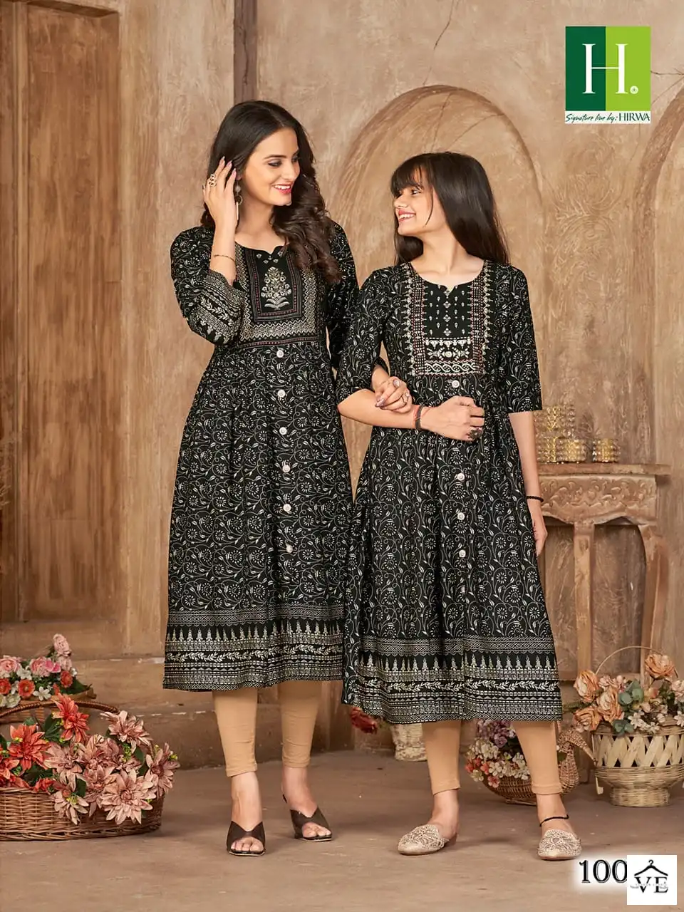 Hirwa Me & Mom Heavy Rayon Wholesale Kurtis Catalog — Wholesale Kurtis, MPA wholesale from Surat - Gallery Image 8