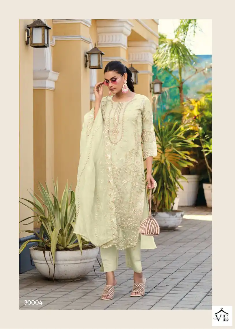 Vardan Ethnic Messi 3 Heavy Orgenga Wholesale Readymade Salwar Suit Catalog — Wholesale Salwar Suits, MPA wholesale from Surat - Gallery Image 4