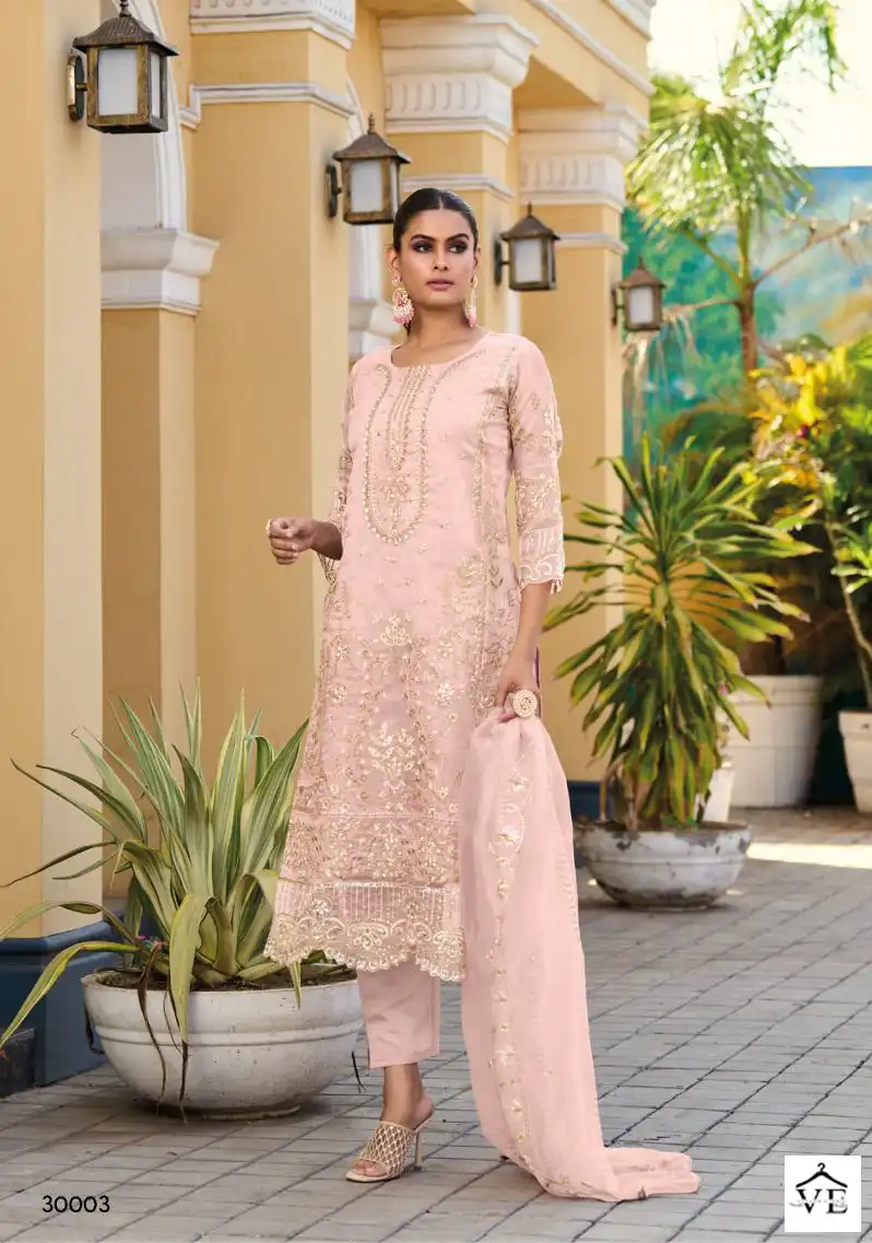 Vardan Ethnic Messi 3 Heavy Orgenga Wholesale Readymade Salwar Suit Catalog — Wholesale Salwar Suits, MPA wholesale from Surat - Gallery Image 5