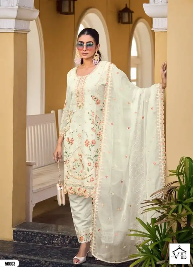 Your Choice Messi 5 Heavy Organza Wholesale Designer Readymade Salwar Suit Catalog — Wholesale Salwar Suits, MPA wholesale from Surat - Gallery Image 2