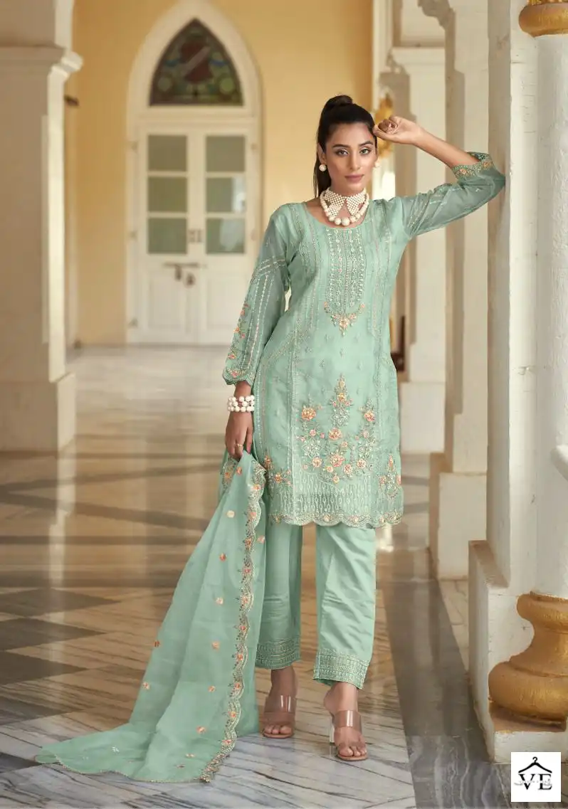 Your Choice Messi 6 Heavy Orgenga Wholesale Readymade Salwar Suit Catalog — Wholesale Salwar Suits, MPA wholesale from Surat - Gallery Image 2