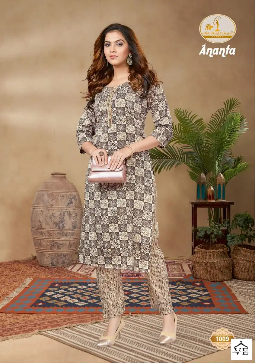 Vardan Ethnic Ananta Vol 1 Cotton Wholesale Kurti With Pant Catalog — Wholesale Kurtis, MPA wholesale from Surat - Gallery Image 8