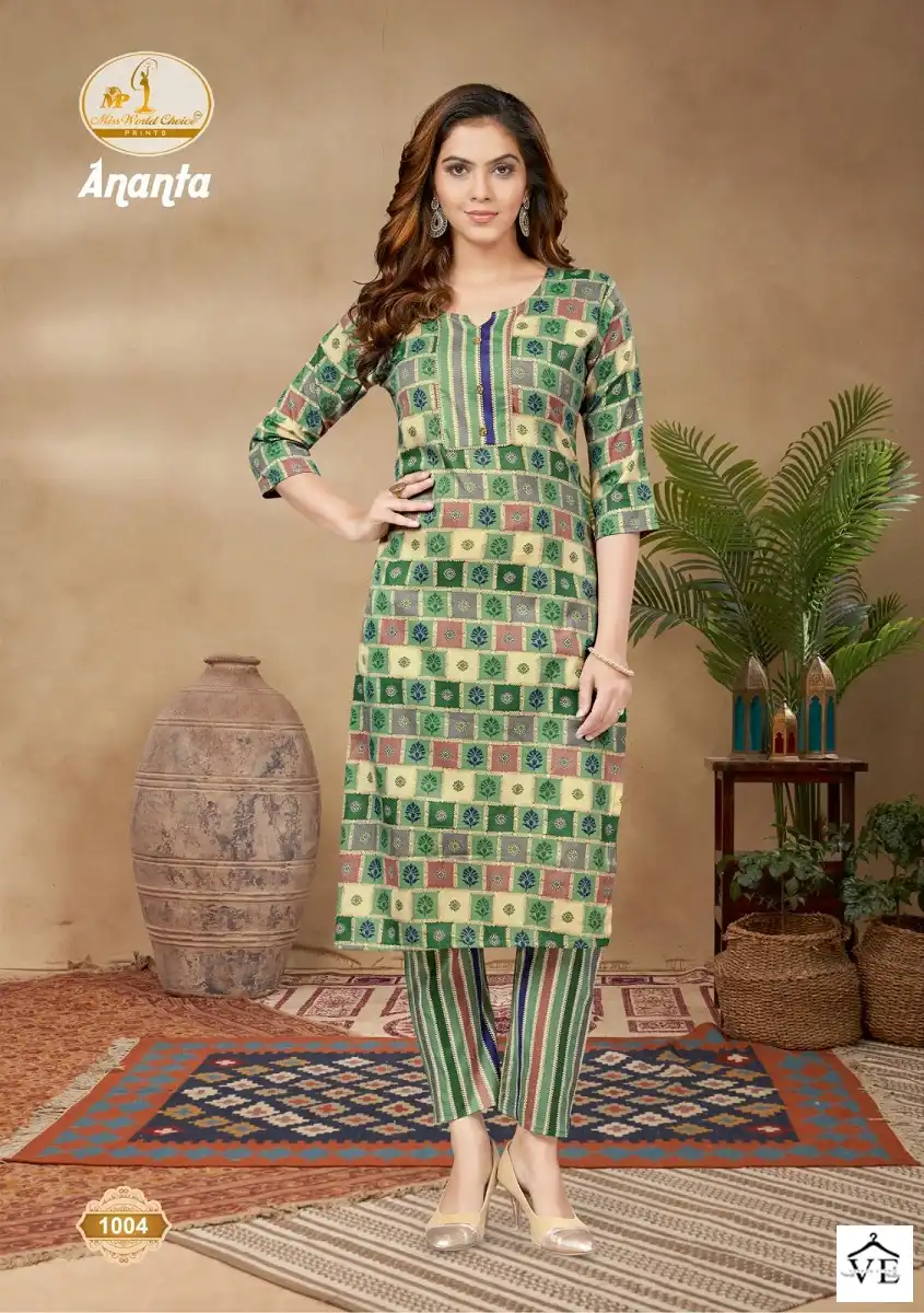 Vardan Ethnic Ananta Vol 1 Cotton Wholesale Kurti With Pant Catalog — Wholesale Kurtis, MPA wholesale from Surat - Gallery Image 10