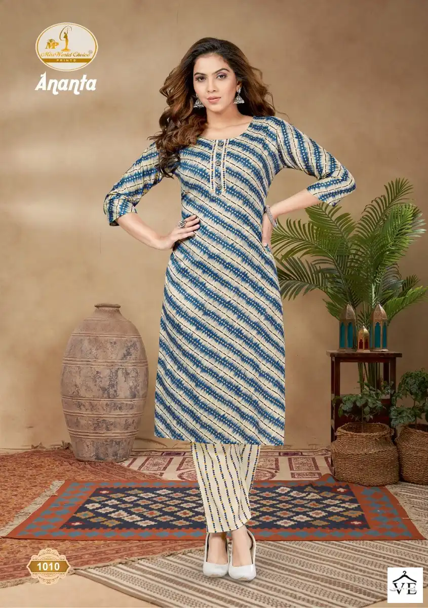 Vardan Ethnic Ananta Vol 1 Cotton Wholesale Kurti With Pant Catalog — Wholesale Kurtis, MPA wholesale from Surat - Gallery Image 5