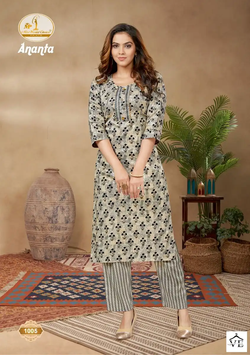 Vardan Ethnic Ananta Vol 1 Cotton Wholesale Kurti With Pant Catalog — Wholesale Kurtis, MPA wholesale from Surat - Gallery Image 7