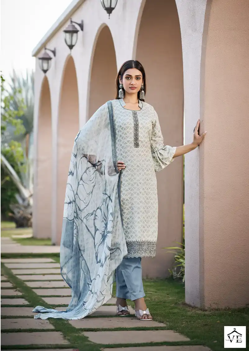 Radhika Fashion Azara Cotton Wholesale Designer Salwar Suit Catalog — Wholesale Salwar Suits, MPA wholesale from Surat - Gallery Image 2