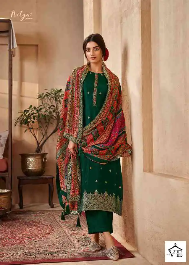 LT Nitya Nayab Dola Jacquard Wholesale Designer Salwar Suit Catalog — Wholesale Salwar Suits, MPA wholesale from Surat - Gallery Image 3
