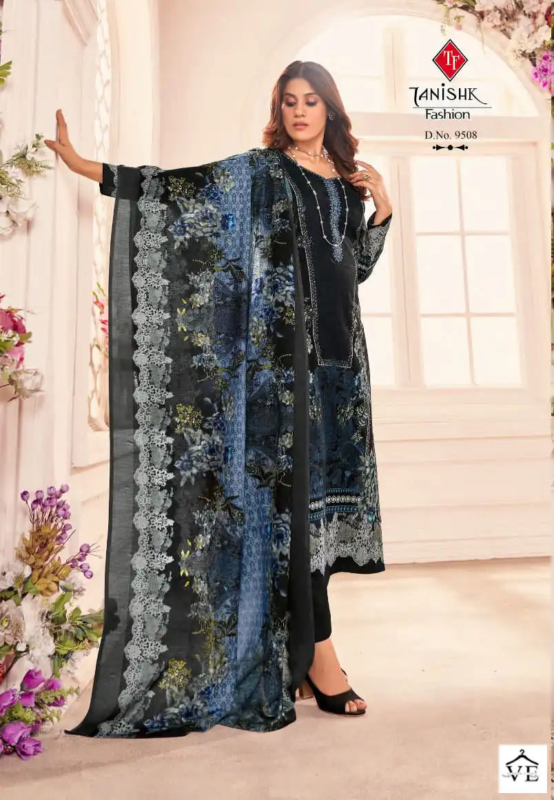 Tanishk Fashion Nayra Pure Cameric Cotton Wholesale Pakistani Salwar Suit Catalog — Wholesale Salwar Suits, MPA wholesale from Surat - Gallery Image 2
