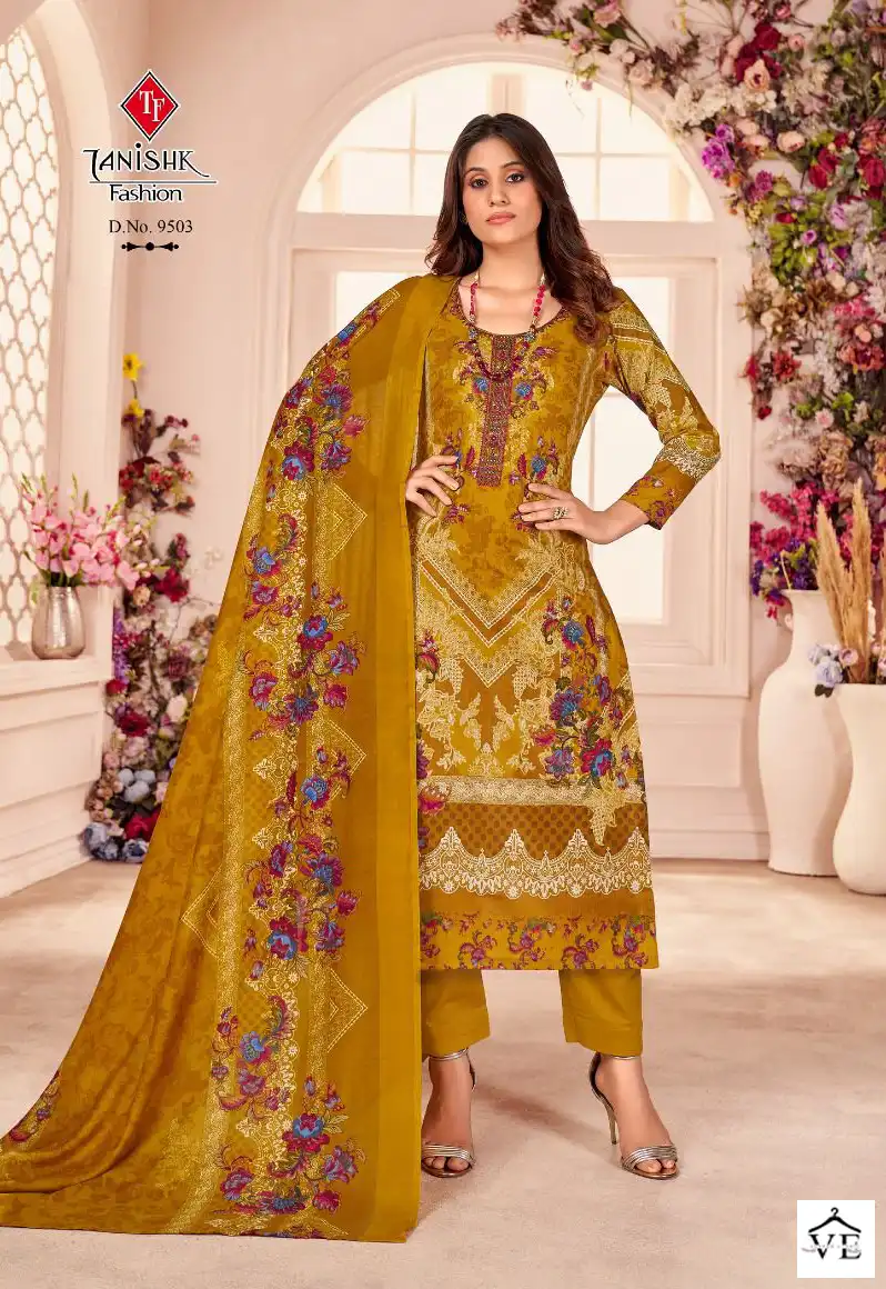 Tanishk Fashion Nayra Pure Cameric Cotton Wholesale Pakistani Salwar Suit Catalog — Wholesale Salwar Suits, MPA wholesale from Surat - Gallery Image 5