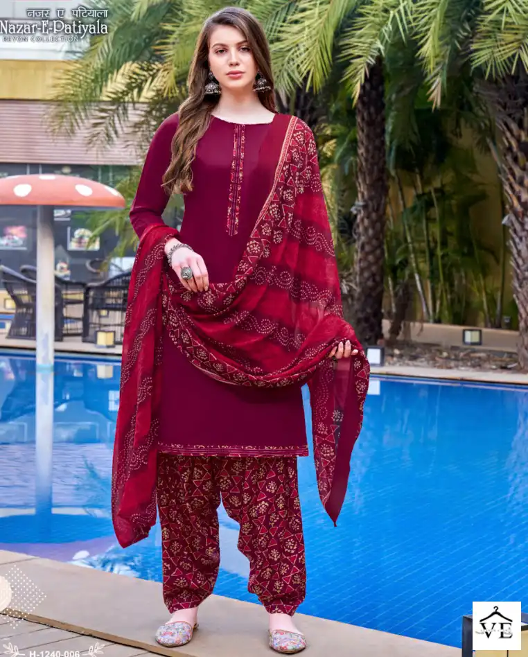 Alok Suits Nazar Rayon Wholesale Salwar Suit Catalog — Wholesale Salwar Suits, MPA wholesale from Surat — view 1