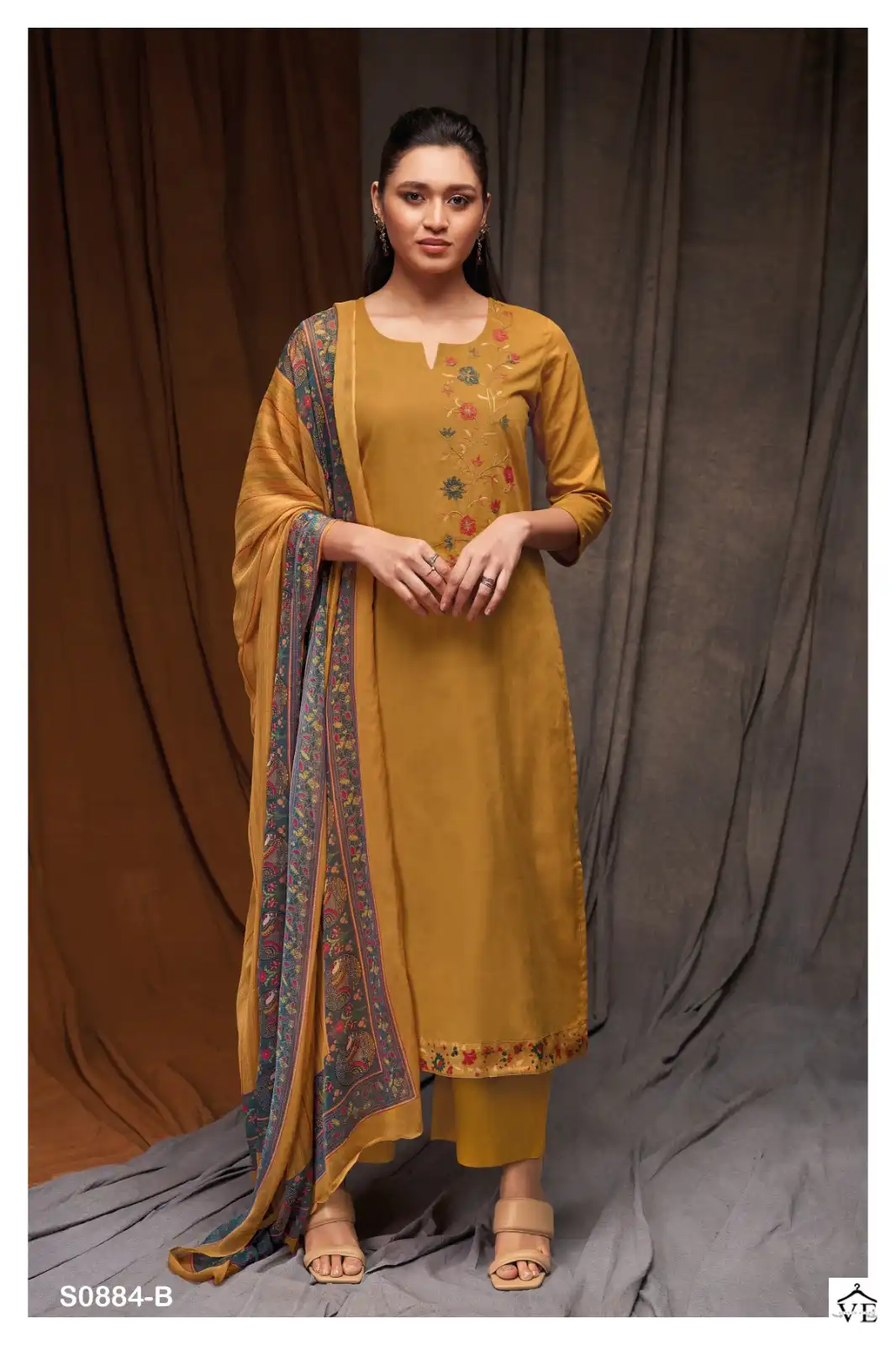 Ganga Nazaria 884 Premium Cotton Wholesale Designer Salwar Suit Catalog — Wholesale Salwar Suits, Ganga wholesale from Surat - Gallery Image 3