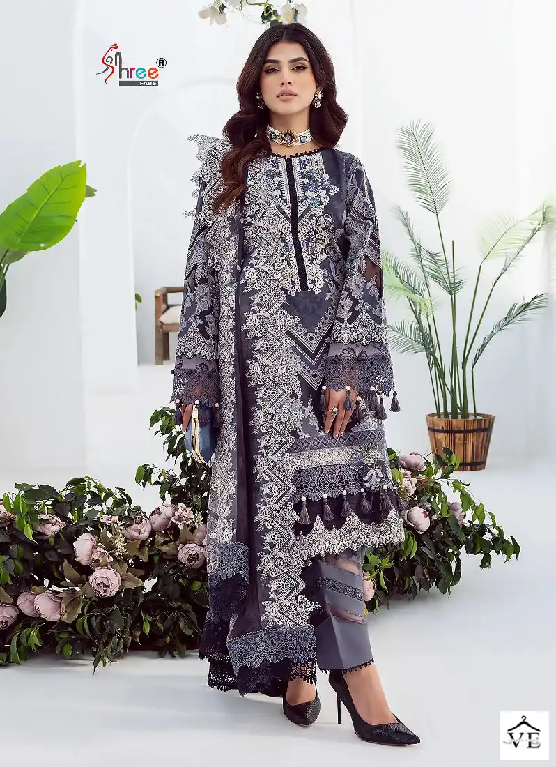 Shree Fabs Needle Wonder Lawn Collection Cotton Wholesale Pakistani Salwar Suit Catalog — Wholesale Salwar Suits, MPA wholesale from Surat — view 1