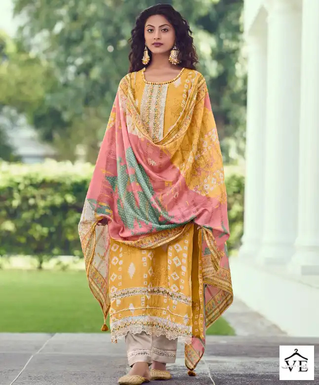 Jayvijay New&Now Vol10 Pure Moga Silk Wholesale Designer Salwar Suit Catalog — Wholesale Salwar Suits, MPA wholesale from Surat — view 1