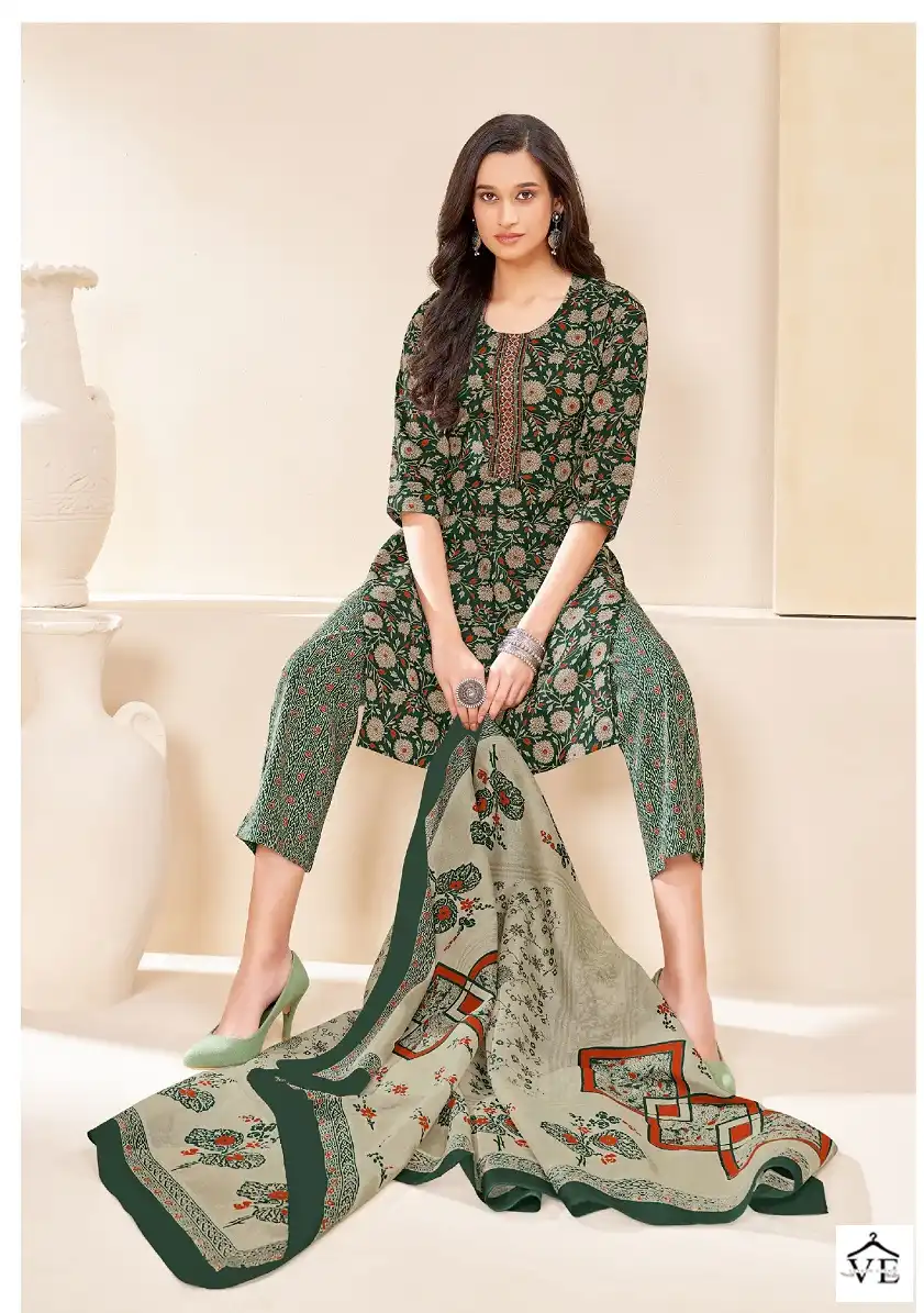 Suryajyoti Nikhaar Vol 2 Cotton Wholesale Salwar Suit Catalog — Wholesale Salwar Suits, MPA wholesale from Surat - Gallery Image 7