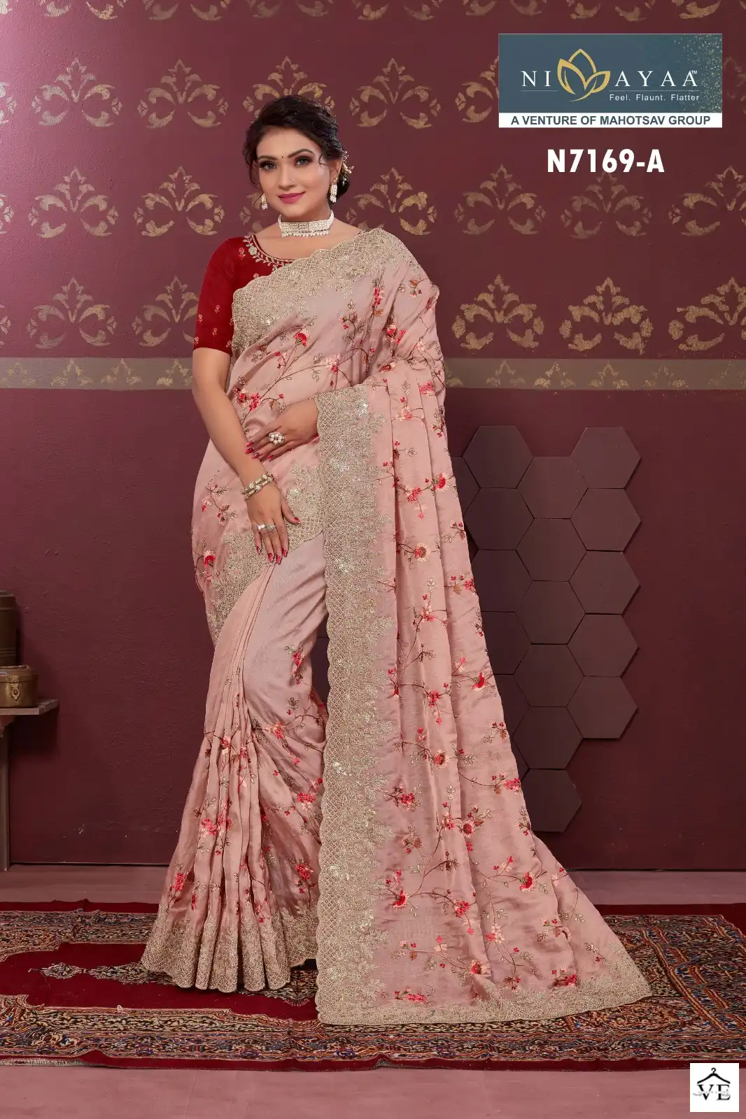 Mahotsav Nimaya Chand Vol 02 Organza Satin Silk Wholesale Designer Sarees Catalog — Wholesale Sarees, MPA wholesale from Surat - Gallery Image 2