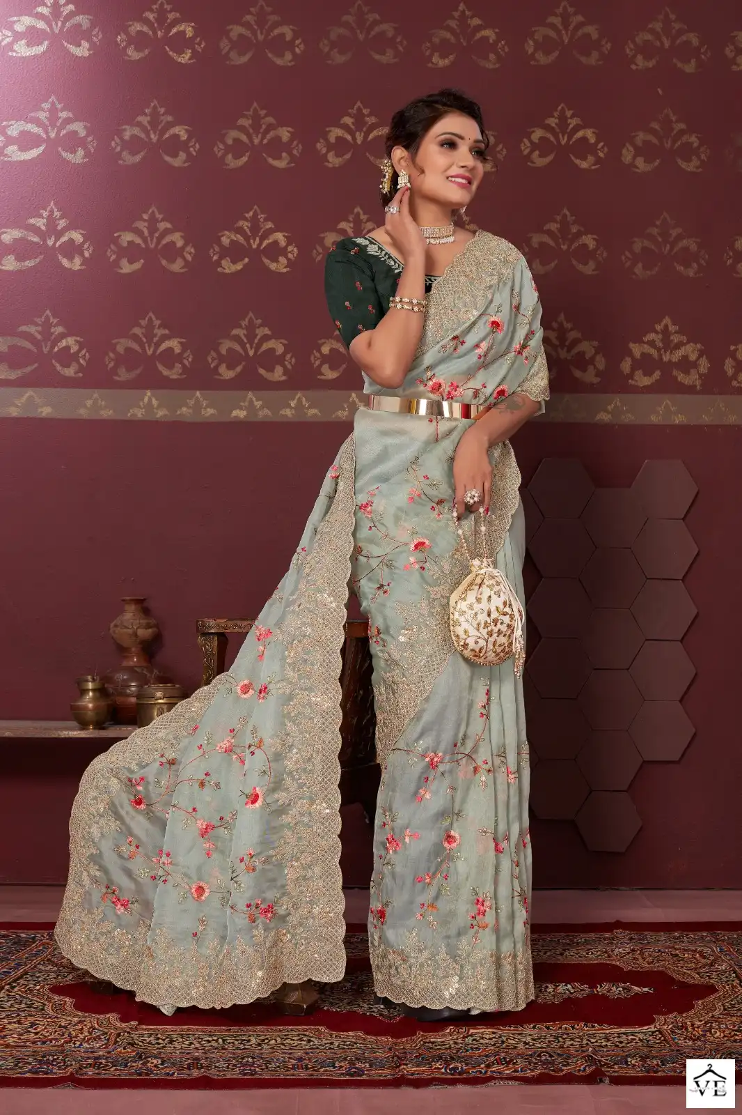 Mahotsav Nimaya Chand Vol 02 Organza Satin Silk Wholesale Designer Sarees Catalog — Wholesale Sarees, MPA wholesale from Surat - Gallery Image 10