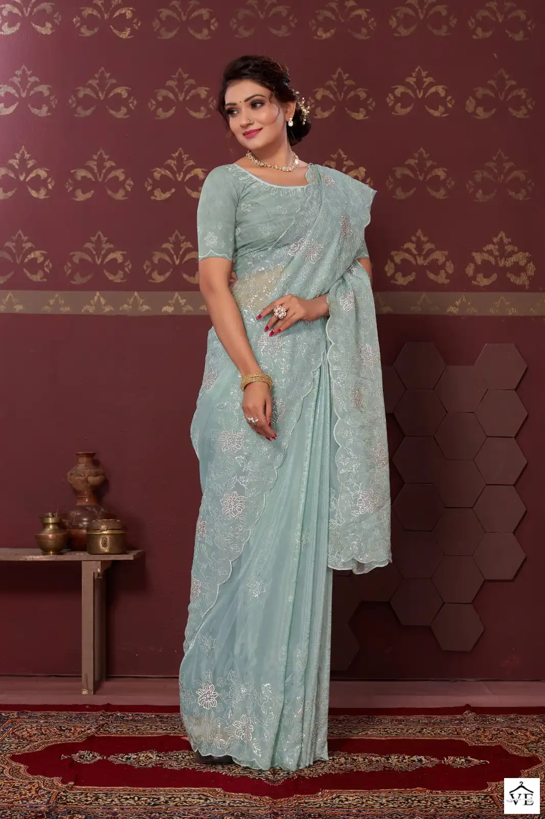 Mahotsav Nimaya Chand Vol 02 Organza Satin Silk Wholesale Designer Sarees Catalog — Wholesale Sarees, MPA wholesale from Surat - Gallery Image 12