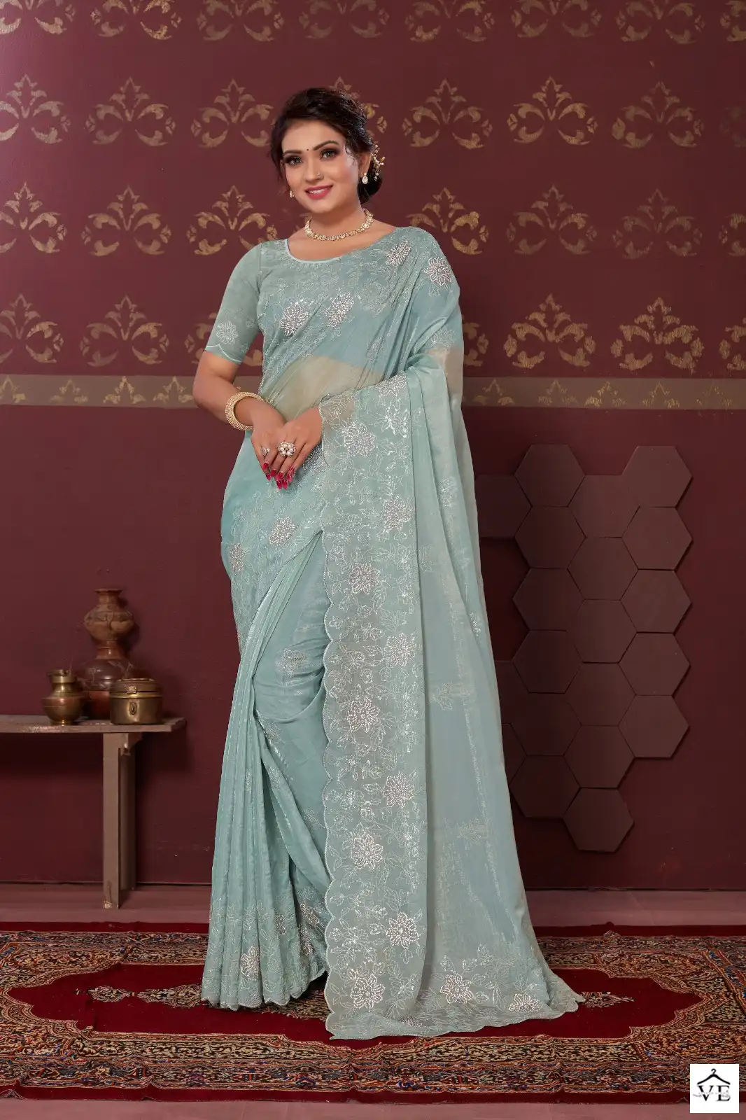 Mahotsav Nimaya Chand Vol 02 Organza Satin Silk Wholesale Designer Sarees Catalog — Wholesale Sarees, MPA wholesale from Surat - Gallery Image 14