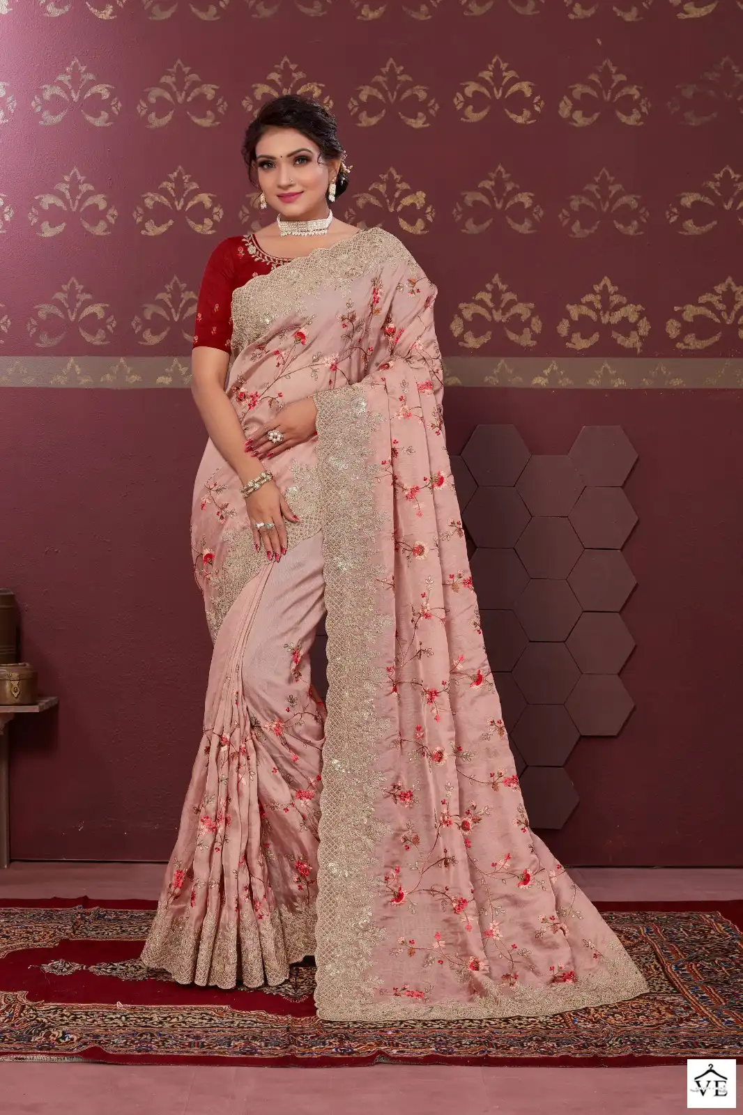 Mahotsav Nimaya Chand Vol 02 Organza Satin Silk Wholesale Designer Sarees Catalog — Wholesale Sarees, MPA wholesale from Surat - Gallery Image 7
