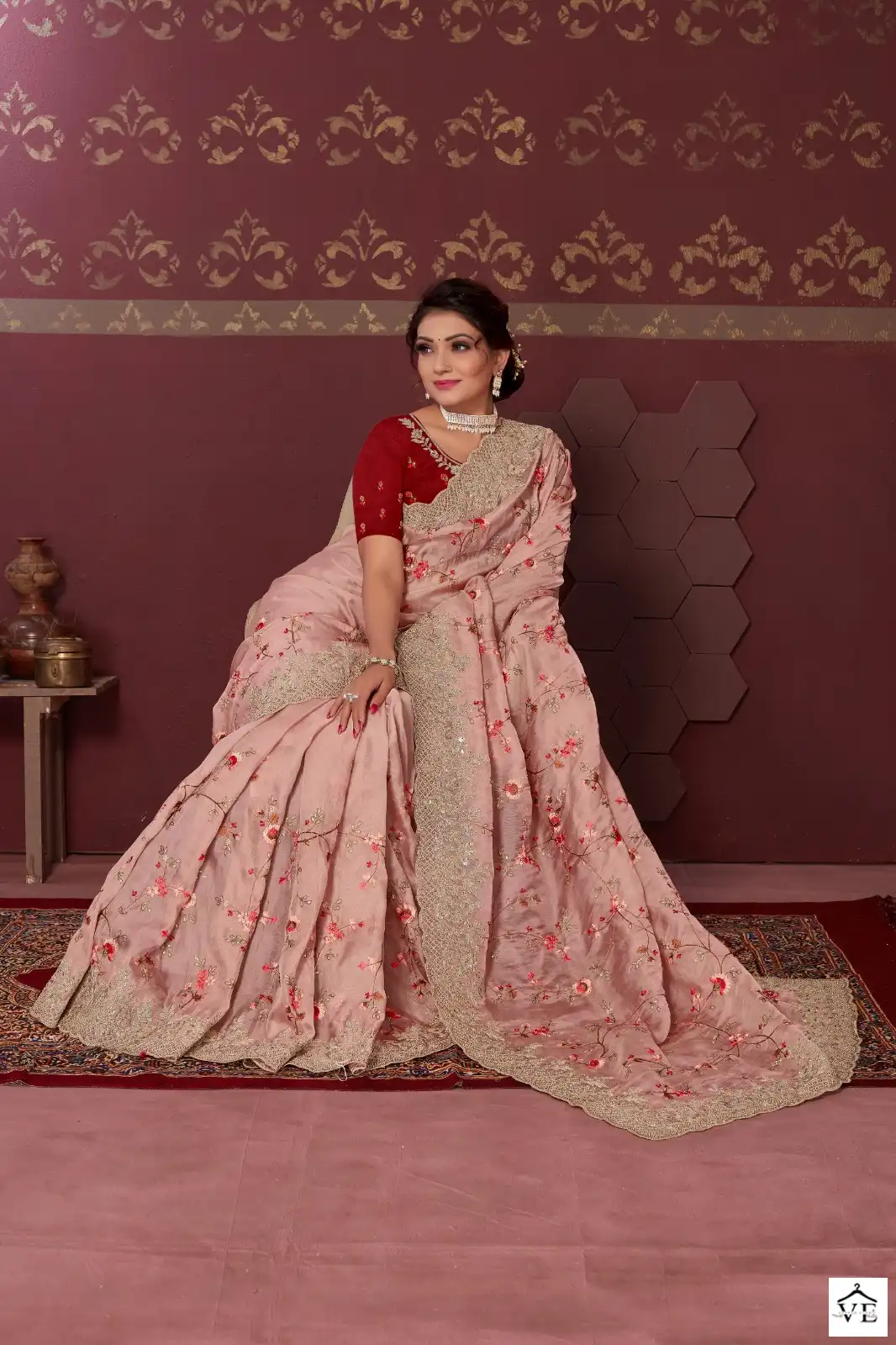 Mahotsav Nimaya Chand Vol 02 Organza Satin Silk Wholesale Designer Sarees Catalog — Wholesale Sarees, MPA wholesale from Surat - Gallery Image 8
