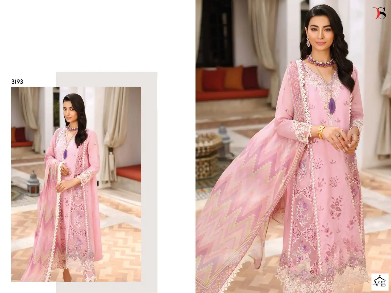 Deepsy Suits Noor Chikankari Lawn 23 Pure Cambric Cotton Wholesale Pakistani Salwar Suit Catalog — Wholesale Salwar Suits, MPA wholesale from Surat - Gallery Image 5