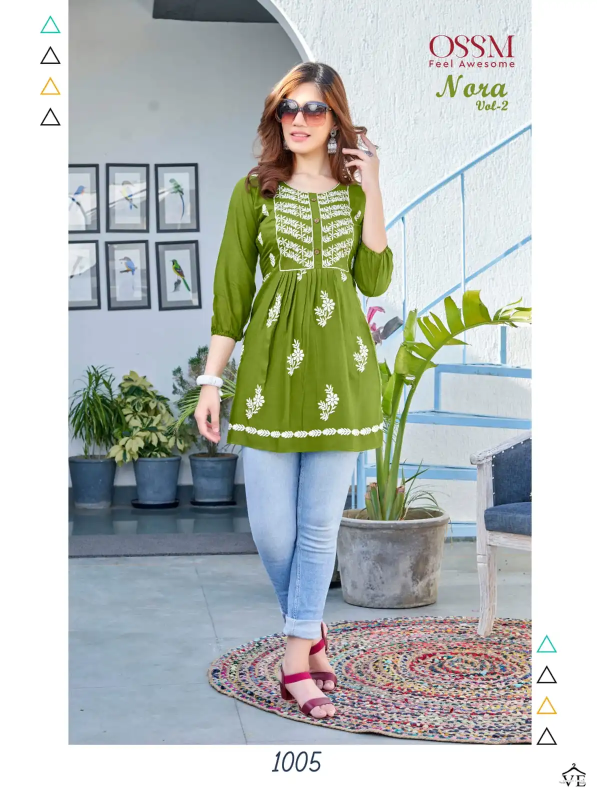 Ossm Nora Vol 02 Heavy Rayon Wholesale Kurtis Catalog — Wholesale Kurtis, MPA wholesale from Surat - Gallery Image 2