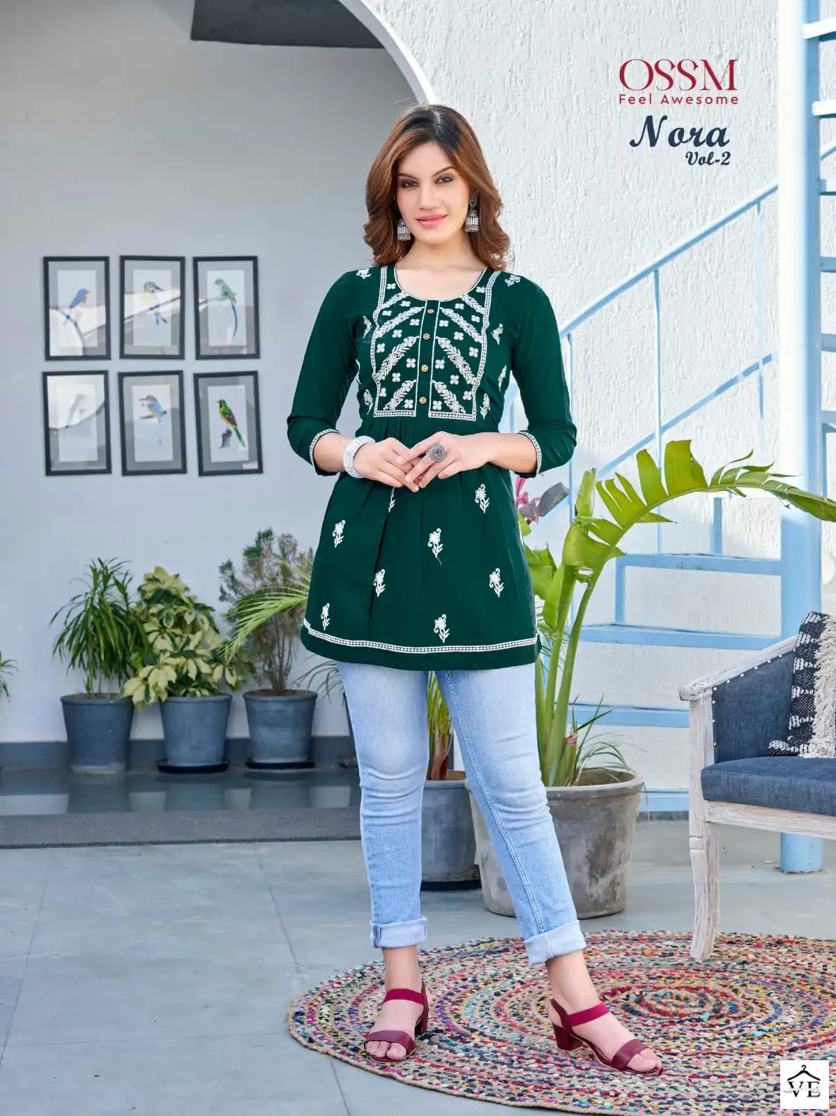 Ossm Nora Vol 02 Heavy Rayon Wholesale Kurtis Catalog — Wholesale Kurtis, MPA wholesale from Surat - Gallery Image 6