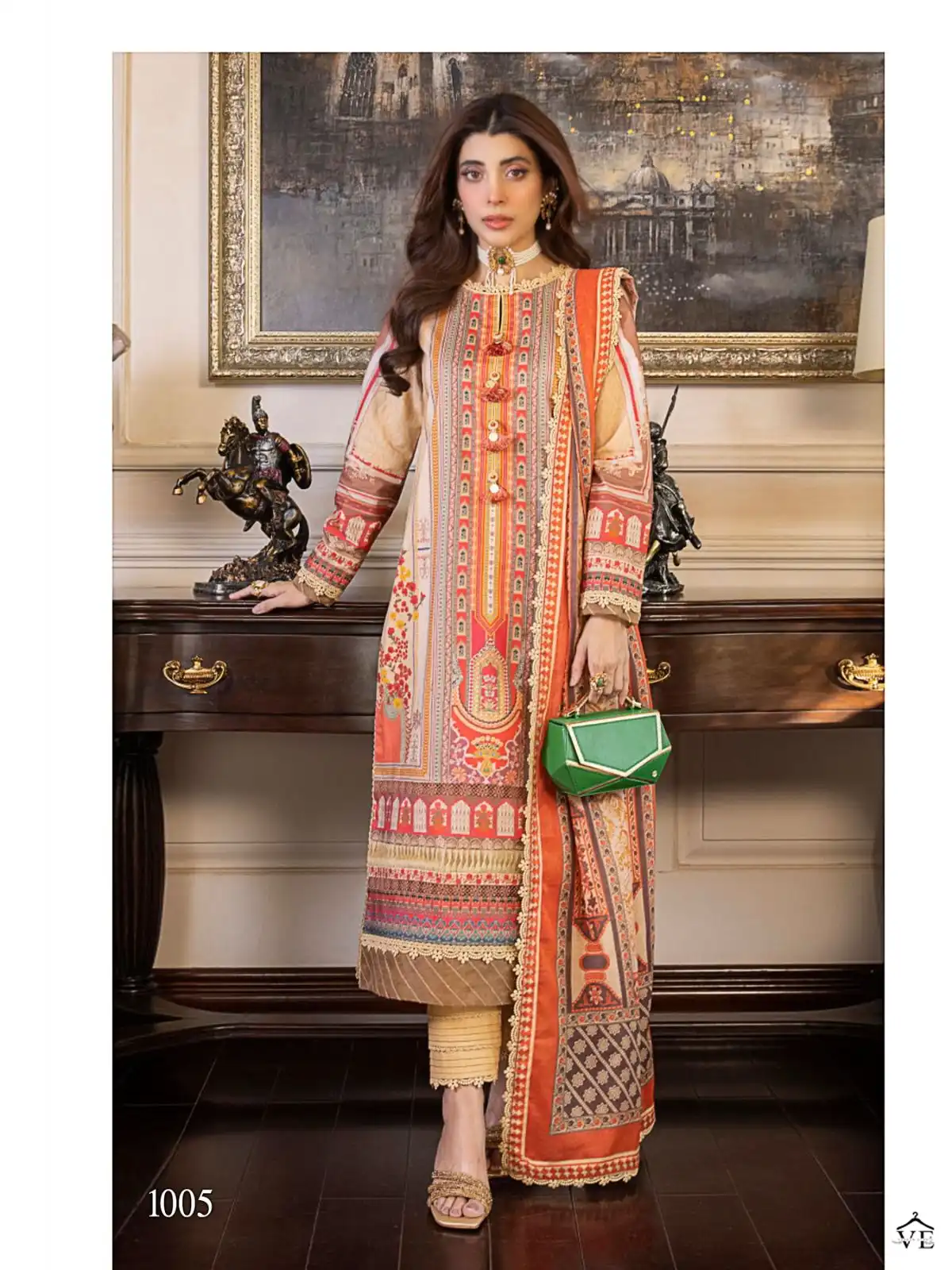 Mumtaz Fab Nureh Cambric Wholesale Pakistani Salwar Suit Catalog — Wholesale Salwar Suits, MPA wholesale from Surat — view 5