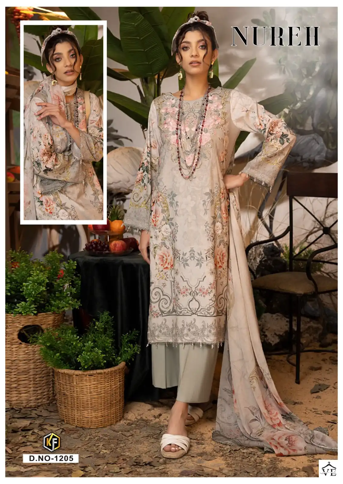 Keval Fab Nureh Vol 12 Cotton Wholesale Pakistani Salwar Suit Catalog — Wholesale Salwar Suits, MPA wholesale from Surat - Gallery Image 5