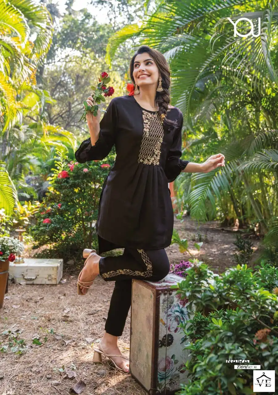 Wanna Naira Heavy Chinon Silk Wholesale Cord Set Catalog — Wholesale Kurtis, MPA wholesale from Surat - Gallery Image 3