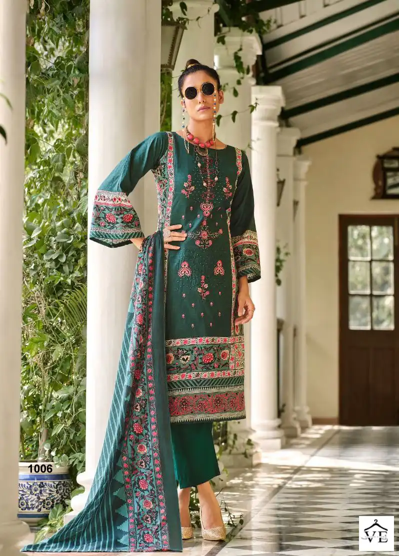 Vardan Ethnic Nayra Volume 1 Super Cotton Print Wholesale Pakistani Salwar Suit Catalog — Wholesale Salwar Suits, MPA wholesale from Surat - Gallery Image 10