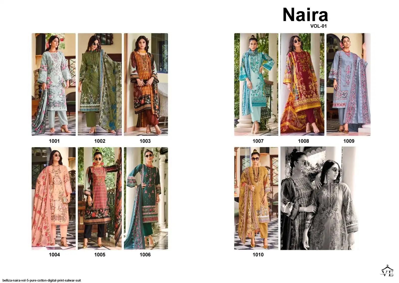 Vardan Ethnic Nayra Volume 1 Super Cotton Print Wholesale Pakistani Salwar Suit Catalog — Wholesale Salwar Suits, MPA wholesale from Surat — view 11