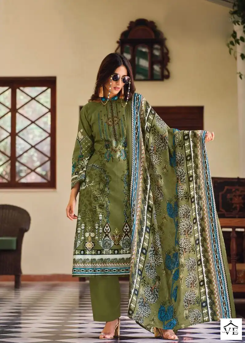 Vardan Ethnic Nayra Volume 1 Super Cotton Print Wholesale Pakistani Salwar Suit Catalog — Wholesale Salwar Suits, MPA wholesale from Surat - Gallery Image 7