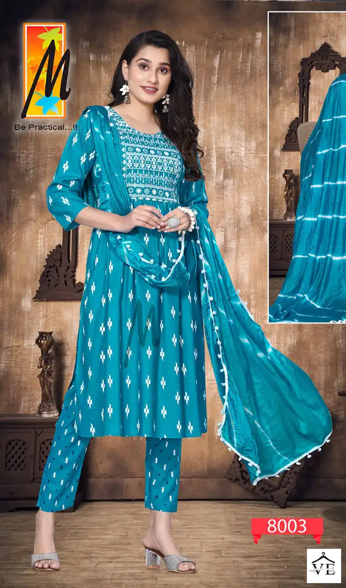 Master Nazakat Heavy Printed Rayon Wholesale Readymade Salwar Suit Catalog — Wholesale Salwar Suits, MPA wholesale from Surat - Gallery Image 4