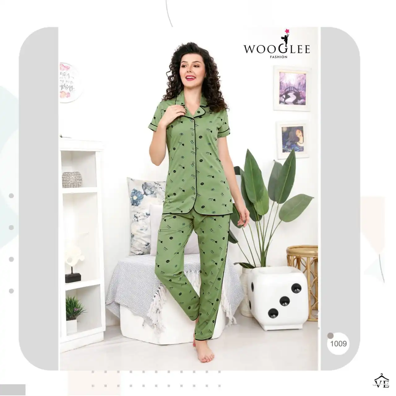 Wooglee Night Out Vol 2 170 Gsm Hosiery Cotton Wholesale Night Suit Catalog — Wholesale Kurtis, MPA wholesale from Surat — view 2