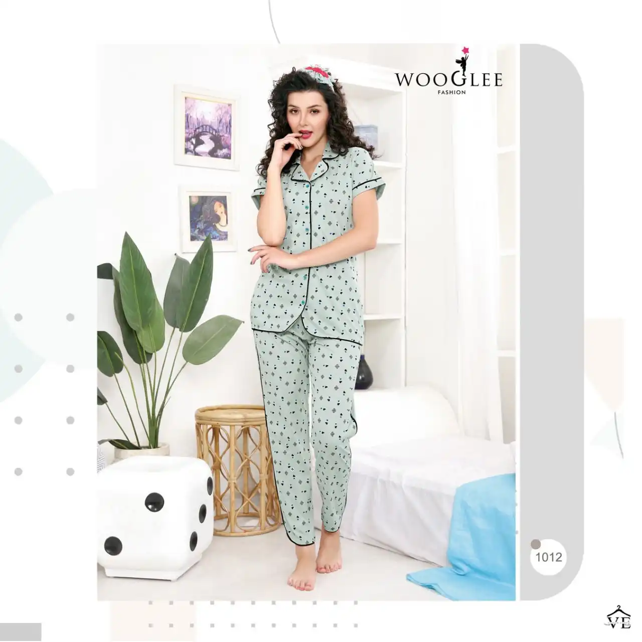 Wooglee Night Out Vol 2 170 Gsm Hosiery Cotton Wholesale Night Suit Catalog — Wholesale Kurtis, MPA wholesale from Surat — view 12