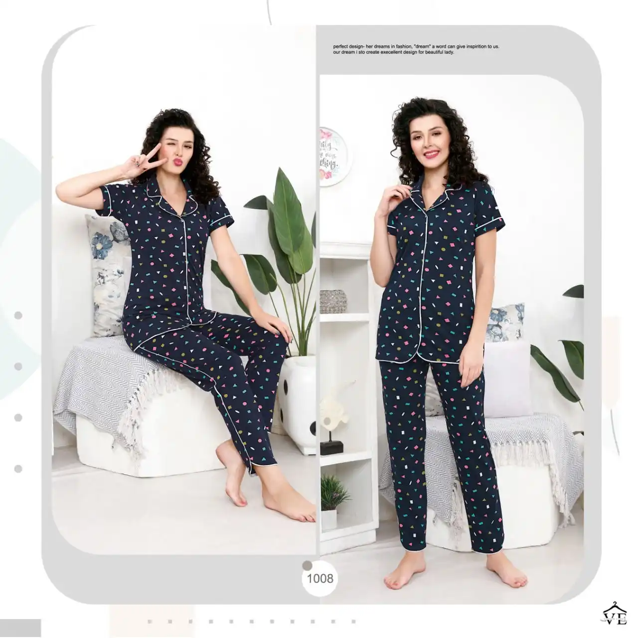 Wooglee Night Out Vol 2 170 Gsm Hosiery Cotton Wholesale Night Suit Catalog — Wholesale Kurtis, MPA wholesale from Surat — view 8