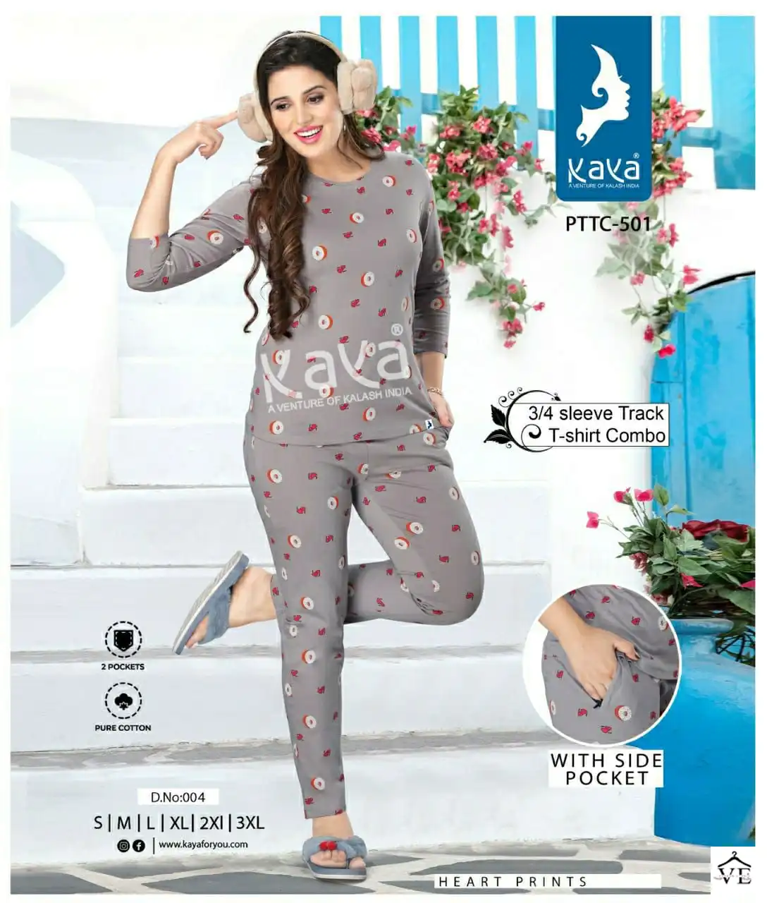 Vardan Ethnic Pocket Cotton Wholesale Night Suit Catalog — Wholesale, MPA wholesale from Surat - Gallery Image 2