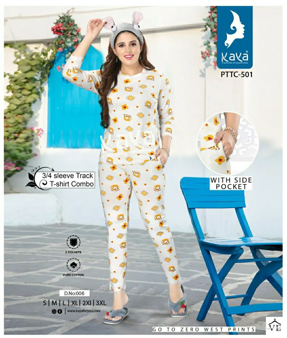 Vardan Ethnic Pocket Cotton Wholesale Night Suit Catalog — Wholesale, MPA wholesale from Surat - Gallery Image 4