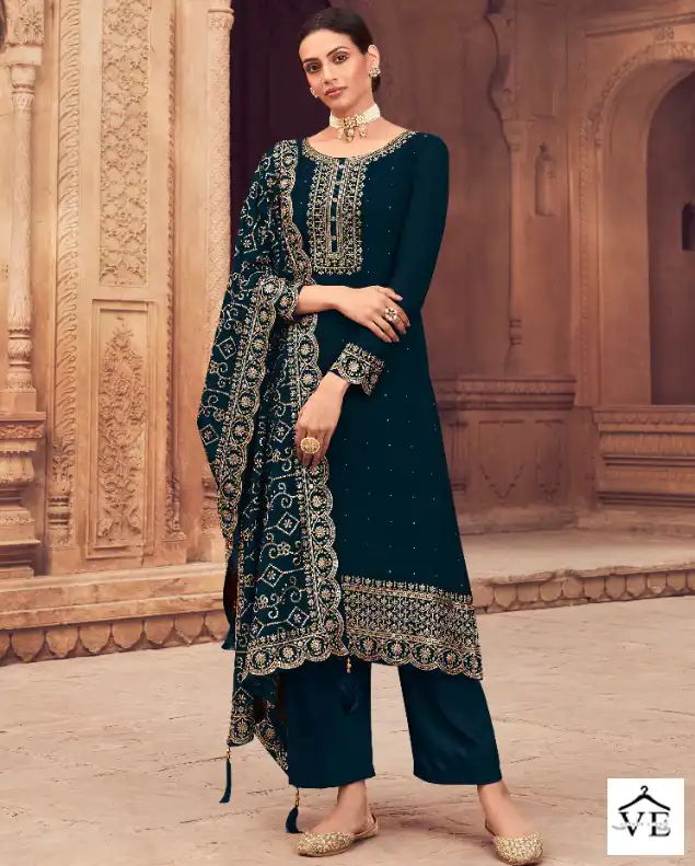 Vardan Ethnic Nitya Volume 185 Georgette Wholesale Designer Salwar Suit Catalog — Wholesale Salwar Suits, MPA wholesale from Surat — view 1