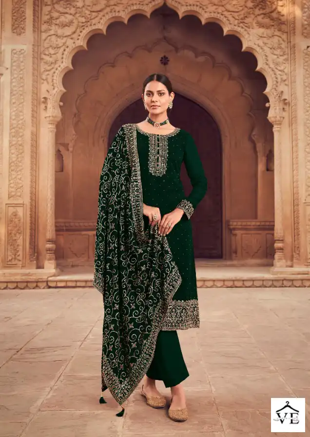 Vardan Ethnic Nitya Volume 185 Georgette Wholesale Designer Salwar Suit Catalog — Wholesale Salwar Suits, MPA wholesale from Surat - Gallery Image 2