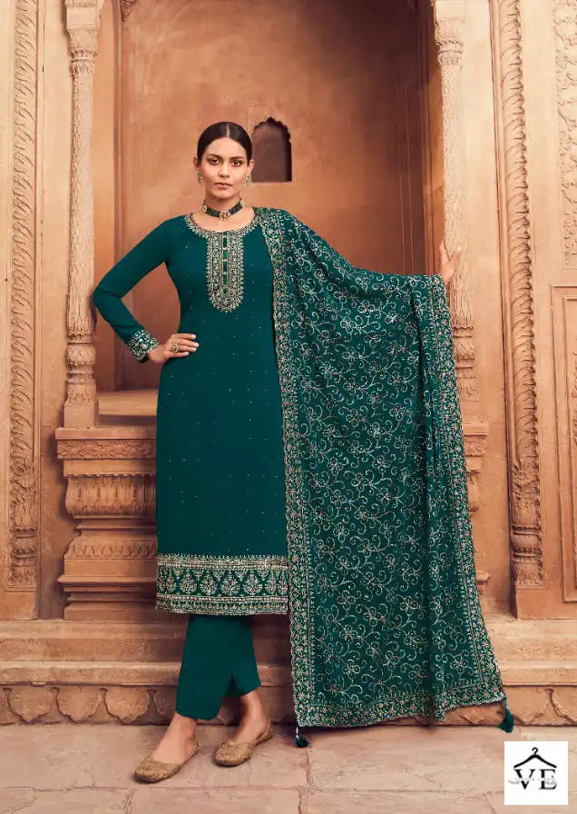 Vardan Ethnic Nitya Volume 185 Georgette Wholesale Designer Salwar Suit Catalog — Wholesale Salwar Suits, MPA wholesale from Surat - Gallery Image 4