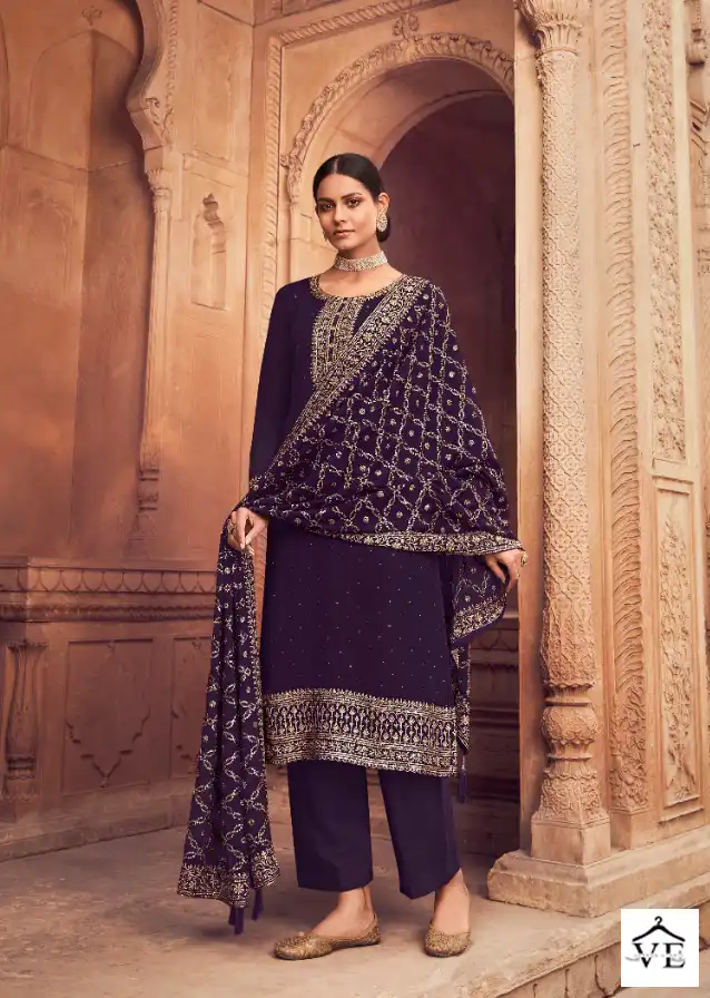 Vardan Ethnic Nitya Volume 185 Georgette Wholesale Designer Salwar Suit Catalog — Wholesale Salwar Suits, MPA wholesale from Surat - Gallery Image 6